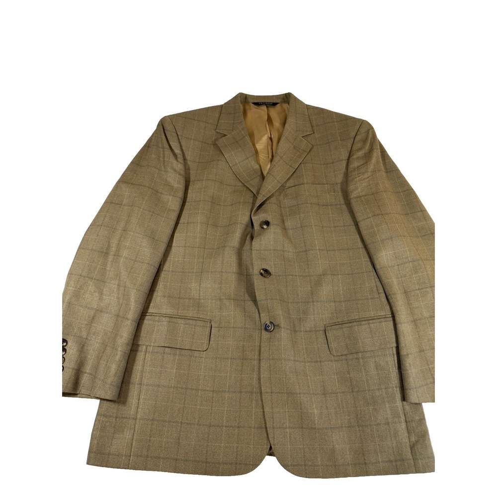 Jos A Bank Brown Mens 42R Sport Coat Silk/Wool Blend Blazer